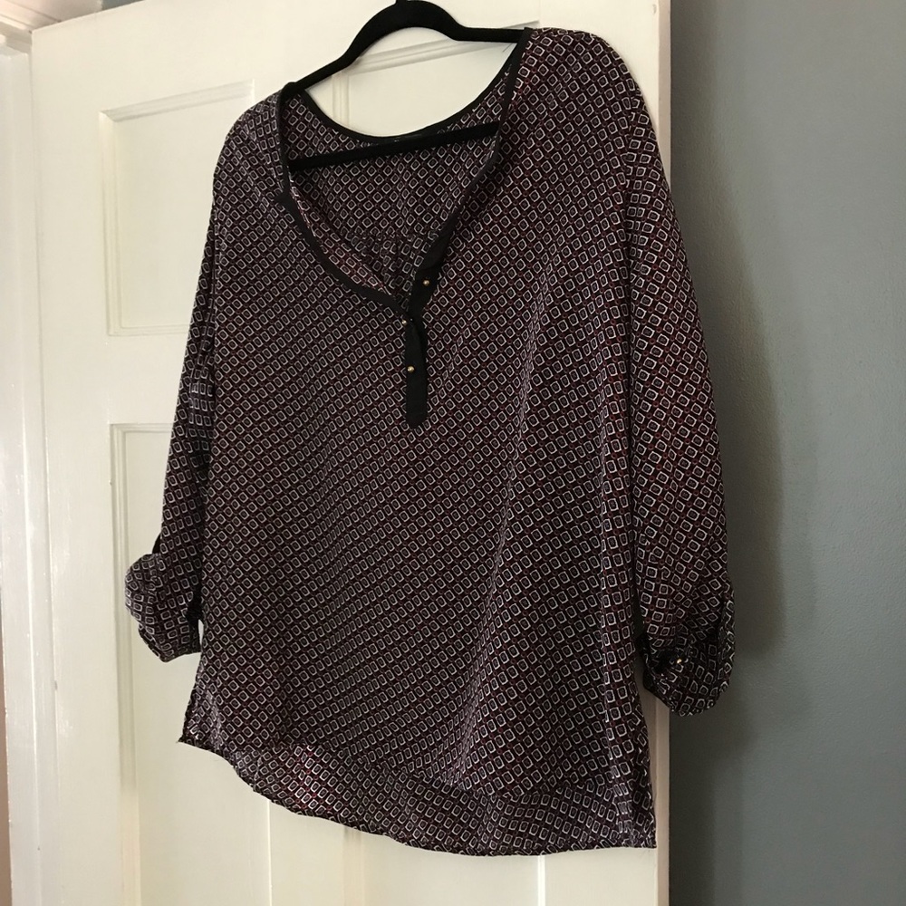 Business casual challis top